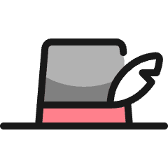 Hat Feather Icon from Ultimate Colors Set