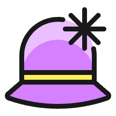 Hat Lady 1 Icon from Ultimate Colors Set