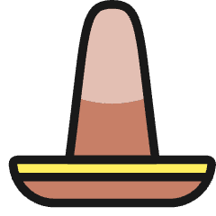 Hat Sombrero Icon from Ultimate Colors Set