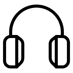 Headphones 1 Icon from Ultimate Light Set