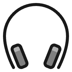 Headphones 2 Icon from Ultimate Colors Set