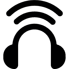 Headphones Bluetooth Icon from Ultimate Bold Set