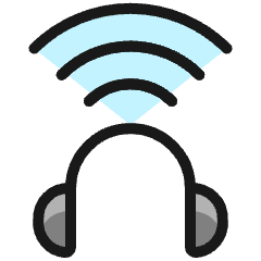 Headphones Bluetooth Icon from Ultimate Colors Set