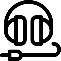 Headphones Cable Icon from Ultimate Regular Set