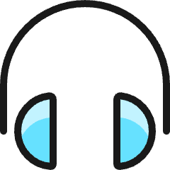 Headphones Icon from Ultimate Colors Set