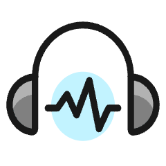 Headphones Wave Icon from Ultimate Colors Set