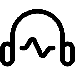 Headphones Wave Icon from Ultimate Regular Set