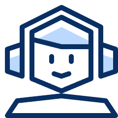 Headset User Icon from Cyber Duotone Set