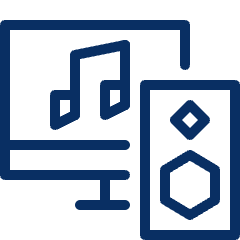Speaker Computer Music Icon from Cyber Line Set
