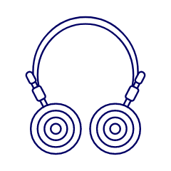 Headphones Wireless 4 Illustration from UX Line Set