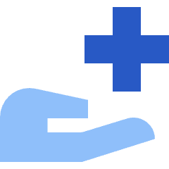 Insurance Hand Icon from Sharp Flat Set
