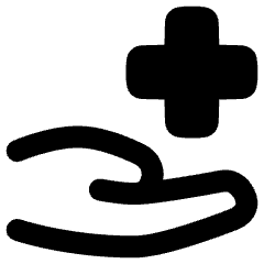 Insurance Hand Icon from Plump Remix Set