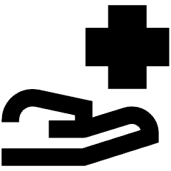 Insurance Hand Icon from Sharp Remix Set