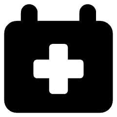 Waiting Appointments Calendar Icon from Core Solid Set