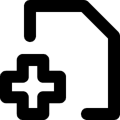 Medical Files Report History Icon from Micro Line Set