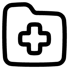 Medical Folder Icon from Plump Line Set