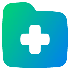 Medical Folder Icon from Plump Gradient Set