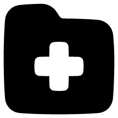Medical Folder Icon from Plump Solid Set