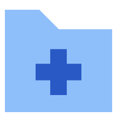 Medical Folder Icon from Sharp Flat Set