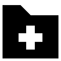 Medical Folder Icon from Sharp Solid Set