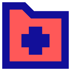Medical Folder Icon from Sharp Pop Set