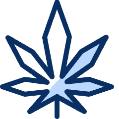 Cannabis Leaf Icon from Cyber Duotone Set