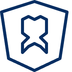 Dentist Shield Icon from Cyber Line Set