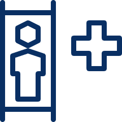 Emergency Patient Icon from Cyber Line Set