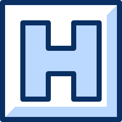 Helipad Square Icon from Cyber Duotone Set