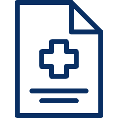 Medical Certificate Icon from Cyber Line Set