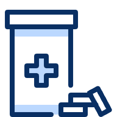 Medical Pill Bottle 2 Icon from Cyber Duotone Set