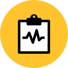 Pulse Clipboard Icon from Kameleon Pop Set