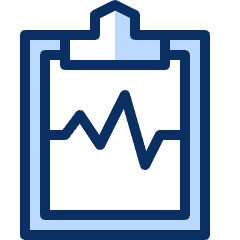 Pulse Signal Clipboard Icon from Cyber Duotone Set