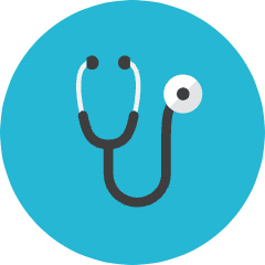 Stethoscope Icon from Kameleon Colors Set