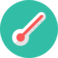 Thermometer Icon from Kameleon Colors Set