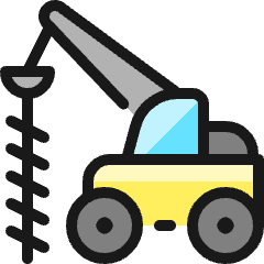 Heavy Equipment Excavator 1 Icon from Ultimate Colors Set