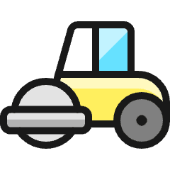 Heavy Equipment Flattener Icon from Ultimate Colors Set