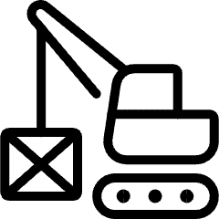 Heavy Equipment Lift Hook Box Icon from Ultimate Light Set