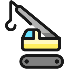 Heavy Equipment Lift Hook Icon from Ultimate Colors Set