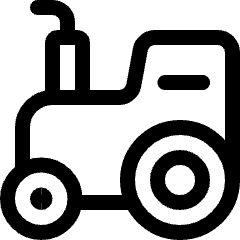 Heavy Equipment Tractor Icon from Ultimate Regular Set