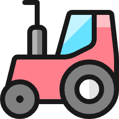 Heavy Equipment Tractor Icon from Ultimate Colors Set