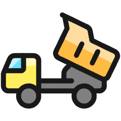 Heavy Equipment Truck Icon from Ultimate Colors Set
