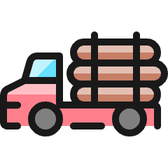 Heavy Equipment Wood Icon from Ultimate Colors Set