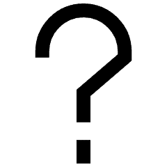 Alert Help Question Icon from Sharp Line Set