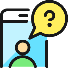 Browser User Help Message Icon from Ultimate Colors Set