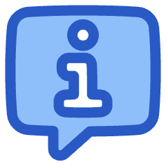 Chat Bubble Info Help Icon from Plump Duo Set
