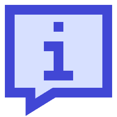 Chat Bubble Info Help Icon from Sharp Duo Set