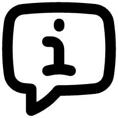 Chat Bubble Info Help Circle Icon from Flex Remix Set