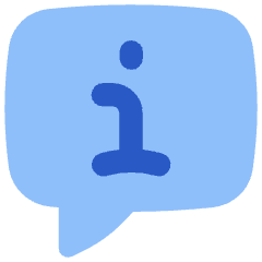 Chat Bubble Info Help Circle Icon from Flex Flat Set