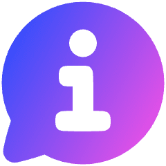 Chat Bubble Info Help Circle Icon from Plump Gradient Set
